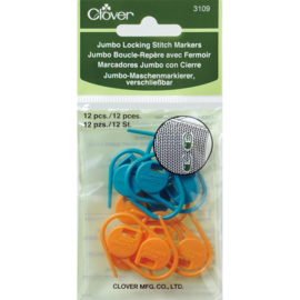 Clover Locking Ring Markers Jumbo 12 stuks