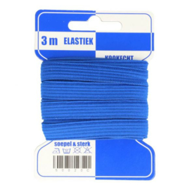 Elastiek 10mm blauw - 3 meter