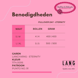 Pullover Day | Eternity by LANGyarns