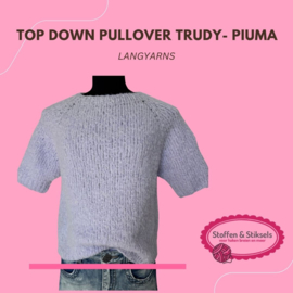Top Down Pullover Trudy - Piuma by LANGyarns