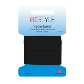 Restyle Keperband 10mm - Zwart