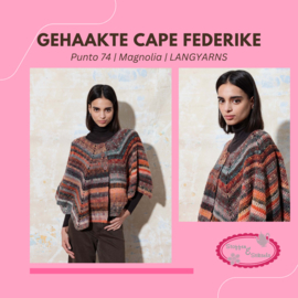 Gehaakte cape Federike - Punto no. 74