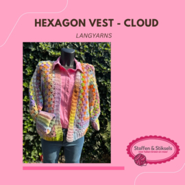 Hexagon Vest  - Cloud