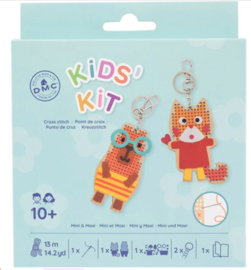 DMC Kids Kit Kruissteek sleutelhangers Mini & Maxi