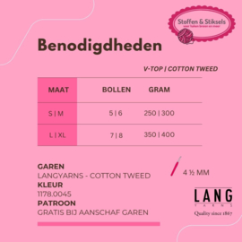 V-Top | Cotton Tweed LANGyarns