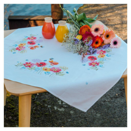 Tafelkleed Kit Klaprozen en Wilde Bloemen