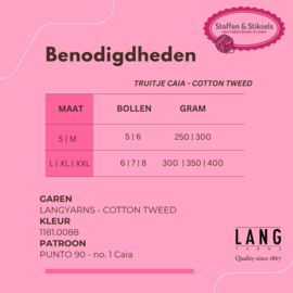 Truitje Caia - Cotton Tweed by LANGyarns