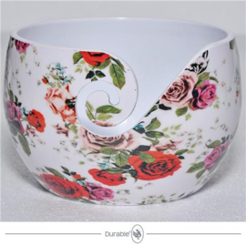 Durable Yarn Bowl - Aluminium Roses
