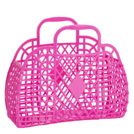 Sun Jellies - Retro Basket Large - Berry Pink