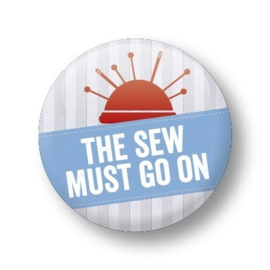Button 'The Sew must go on'
