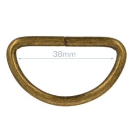 D Ringen - 38 mm - Brons - per 2 stuks