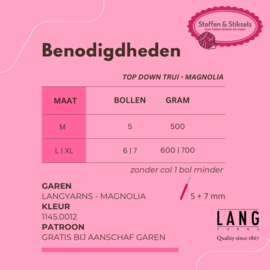 Top Down Trui (met col) - Magnolia