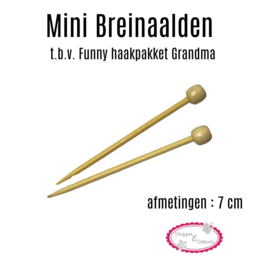 Breinaalden mini t.b.v Grandma haakpakket - Funny's