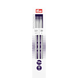 Prym Ergonomics sokkenbreinaalden 20 cm 2,5 mm -194.201