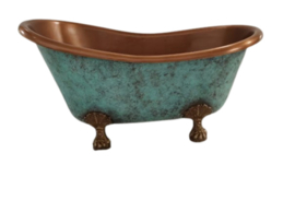 Koperen bad op pootjes 170, 180, 190, 200cm, verouderd koper, KSB0071