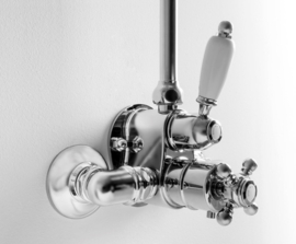 Klassieke thermostatische douchekraan set MB8201 Colonial met 20cm douchekop, chroom ( B.1.2 )