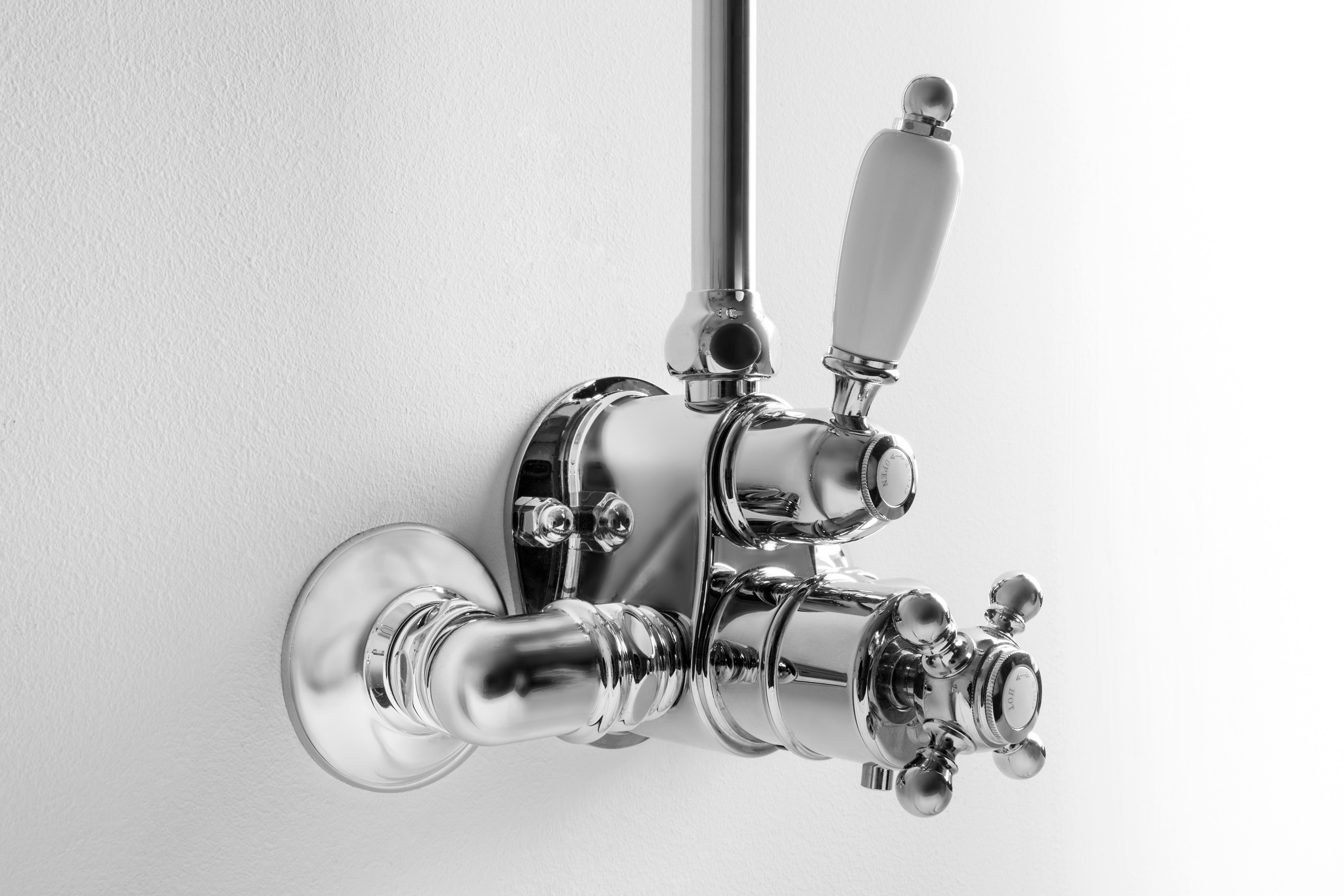 Klassieke douchekraan set 00 - 2000 met thermostaat, Belaqua uitvoering