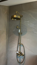 Klassieke thermostatische douchekraan set MB8201BR Colonial met 20cm douchekop, brons