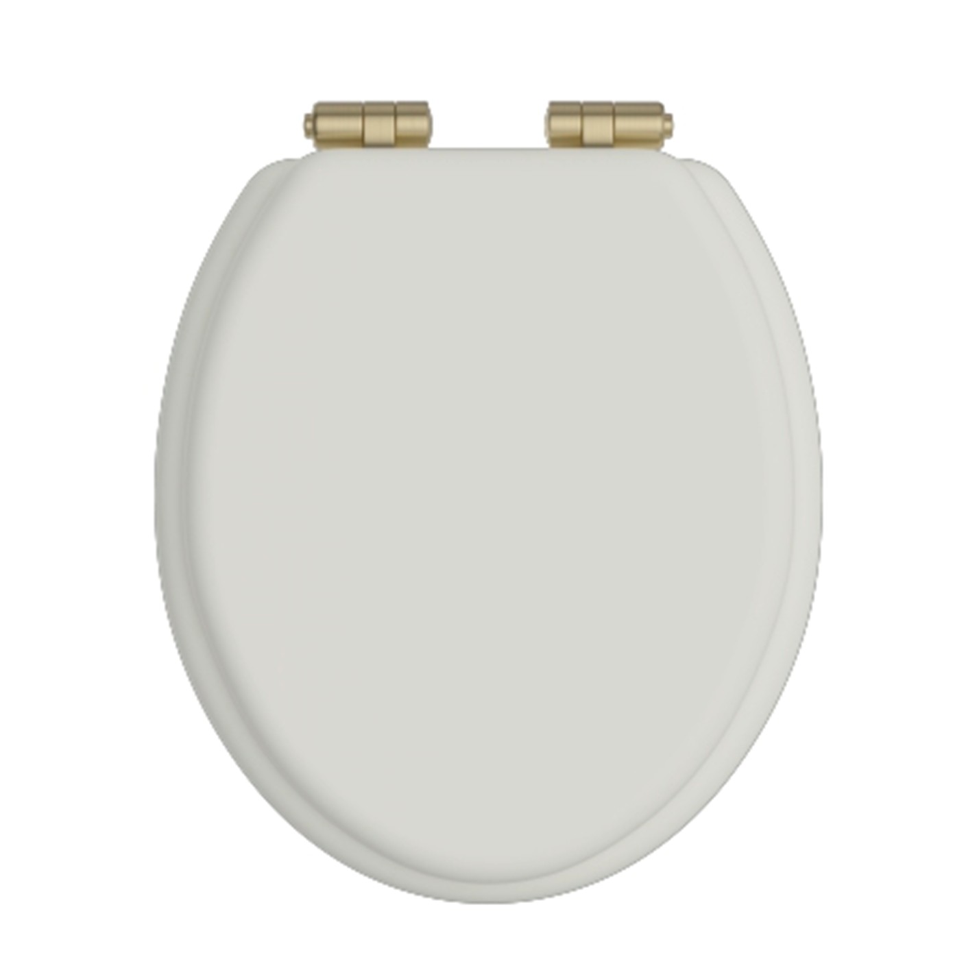 KSTHZ001WBB witte zitting voor de KSTH001 wc met geborsteld messing scharnieren