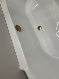 Klassiek hoek douche ligbad KSB0032 RECHTS, wit