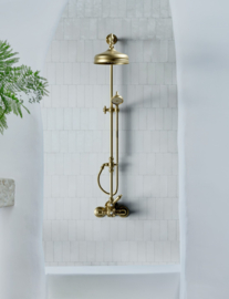 Klassieke thermostatische douchekraan set MB8201BR Colonial met 20cm douchekop, brons ( B.2.2 )