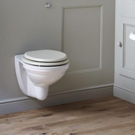 KMA10 toiletborstelhouder met keramische pot  staand model, chroom