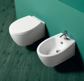 LFT004 Simas LFT Spazio toiletzitting soft close, wit