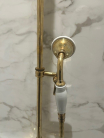 Klassieke douche thermostaatkraan TH006  in verouderd messing van Kenny & Mason