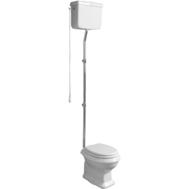 AR001 Toiletzitting Wit / Chroom voor KSTA /AR serie