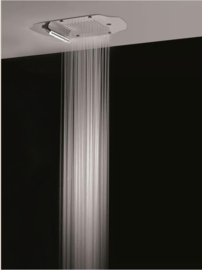 klassieke Inbouw douchekop 50x40cm met MB2288 drieweg thermostatische inbouwkraan en handdouche, chroom