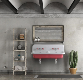 KSU0120R&ZK design uitstortgootsteen 120 cm in 30 kleuren