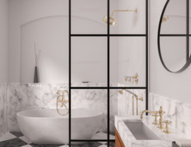 Klassieke badkraan Horus Julia e Victoria serie goud