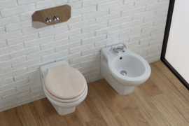 Klassiek wandtoilet KSBP926, wit, ook leverbaar in kleur
