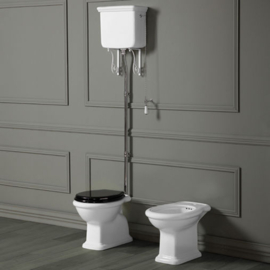 Vlotterkraan voor Old England toiletten met een hoog hangende stortbak