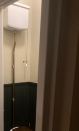 Toilet zitting wit, AR002BR  bronzen scharnieren voor Arcade toiletten