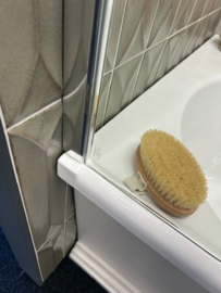 Klassiek douche hoekbad KSB0031 LINKS 170cm, wit met kleur optie