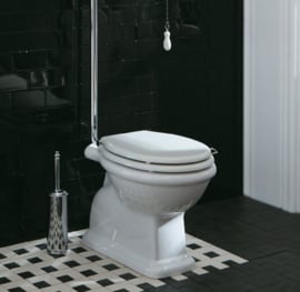 SLA0106 Landelijk toilet incl. klassiek hooghangend reservoir AO