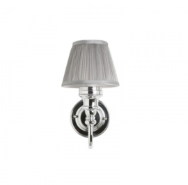 KSV0022 Klassieke badkamerlamp met kap in grijs of wit, chroom