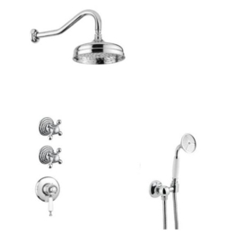 Klassieke inbouw thermostaatkraan set compleet KSOX6-308, chroom