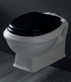 AR003 Toiletzitting Zwart / Chroom voor KSTA/AR serie