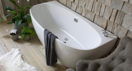 Back to wall bad 170cm KSB0052 met verchroomde overloop*