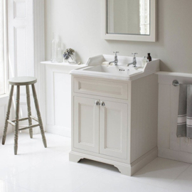 Klassiek Burlington badmeubel 65cm met 2 deuren, wit