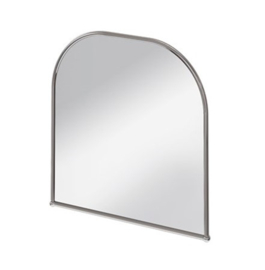 SP38 klassieke gebogen spiegel  70x70cm met verchroomd frame