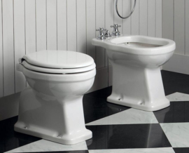 KSLOZ0006-8 wit, zwart en walnoot softclose toiletzitting voor KSLO901 en KSLO921
