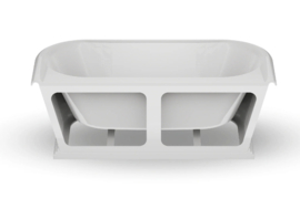 Klassiek back to wall bad KSB0030 inclusief verchroomde overloop, wit