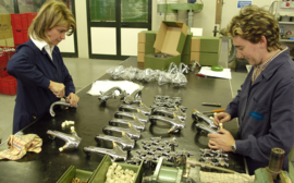 Klassieke badkraan op pootjes MB1835CH voor badrand montage op voorstaand bad, chroom