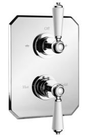 Klassieke thermostatische inbouwdouchekraan MB2142 met glijstang en douchekop, chroom