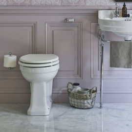 Klassiek bedieningspaneel  messing met inbouwsysteem speciaal voor Back to wall toiletten 8cm diep