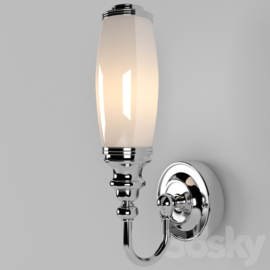Klassieke badkamerlamp, chroom