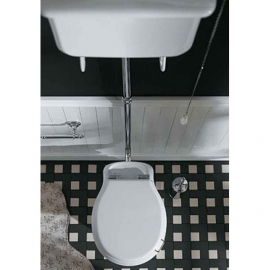 SLA002 Toiletzitting met deksel wit kunstof, SLA serie